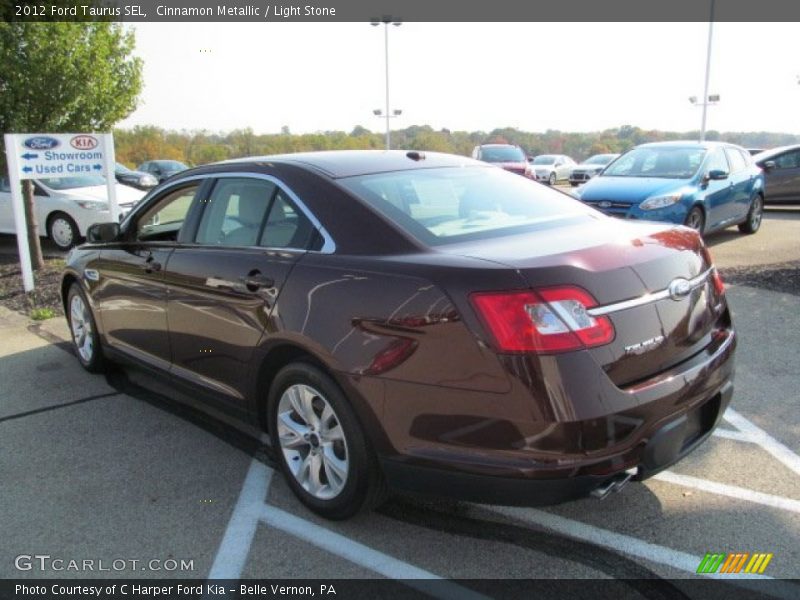 Cinnamon Metallic / Light Stone 2012 Ford Taurus SEL
