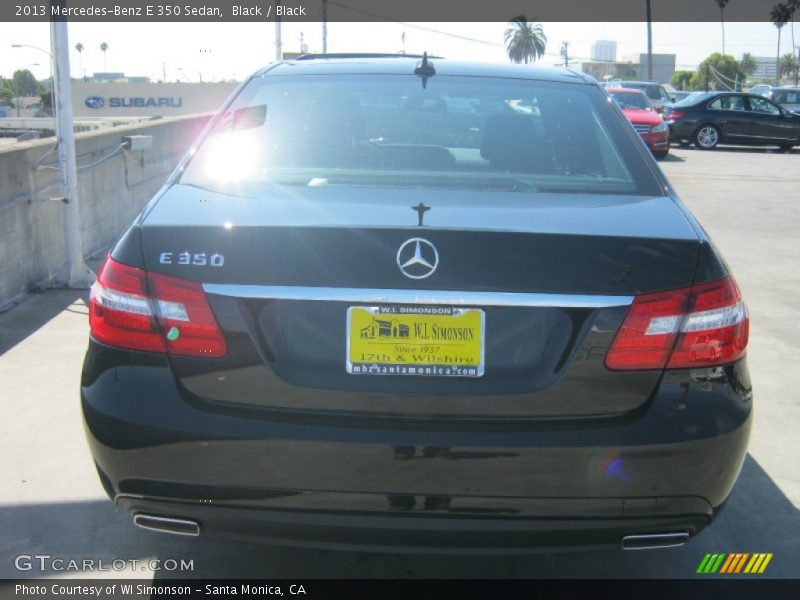 Black / Black 2013 Mercedes-Benz E 350 Sedan