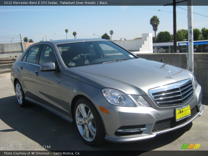 Palladium Silver Metallic / Black 2013 Mercedes-Benz E 350 Sedan