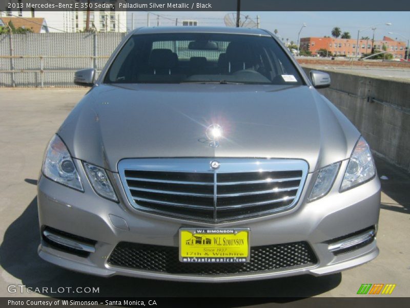 Palladium Silver Metallic / Black 2013 Mercedes-Benz E 350 Sedan