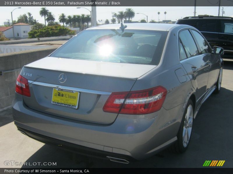 Palladium Silver Metallic / Black 2013 Mercedes-Benz E 350 Sedan