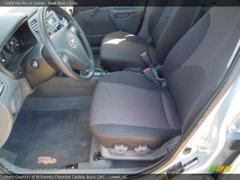 Polar Blue / Gray 2008 Kia Rio LX Sedan