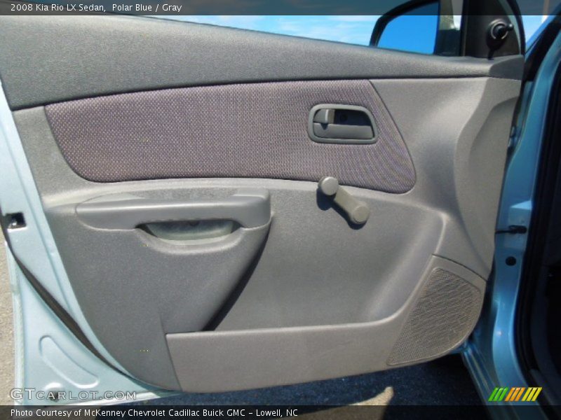 Polar Blue / Gray 2008 Kia Rio LX Sedan
