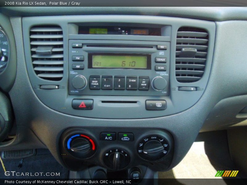 Polar Blue / Gray 2008 Kia Rio LX Sedan