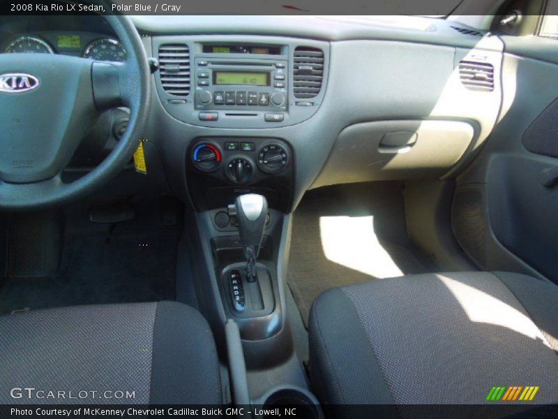Polar Blue / Gray 2008 Kia Rio LX Sedan