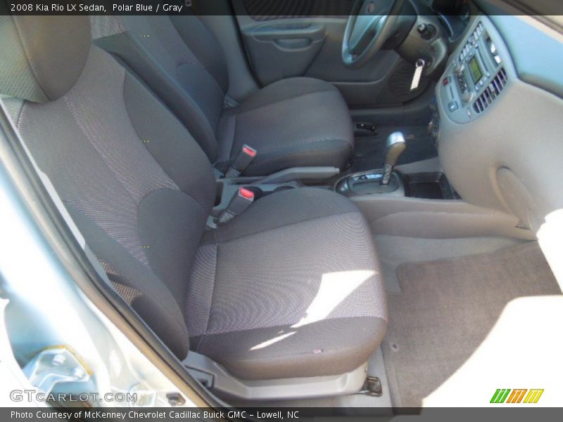 Polar Blue / Gray 2008 Kia Rio LX Sedan