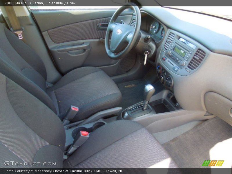 Polar Blue / Gray 2008 Kia Rio LX Sedan