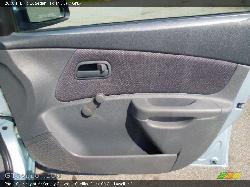 Polar Blue / Gray 2008 Kia Rio LX Sedan