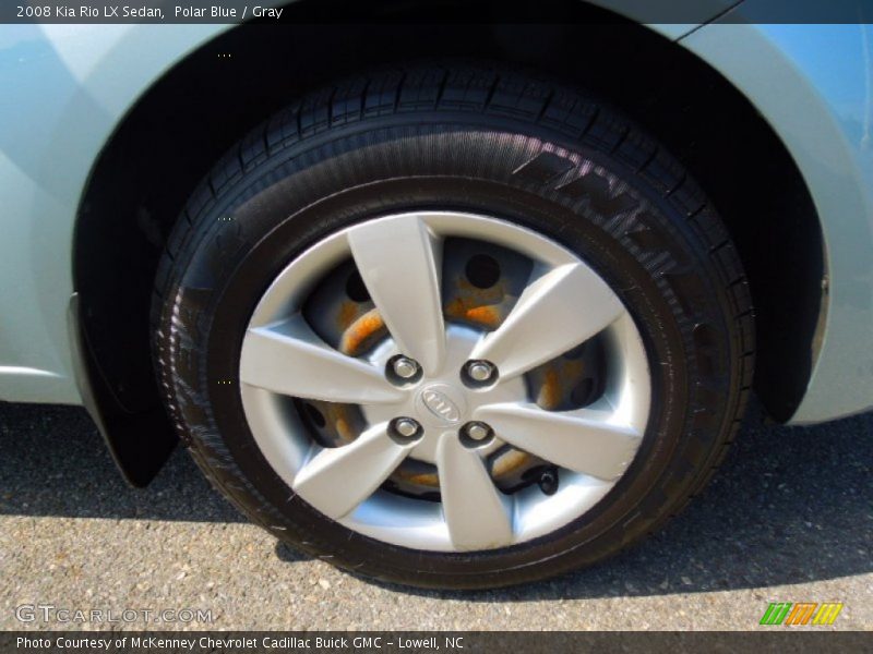 Polar Blue / Gray 2008 Kia Rio LX Sedan