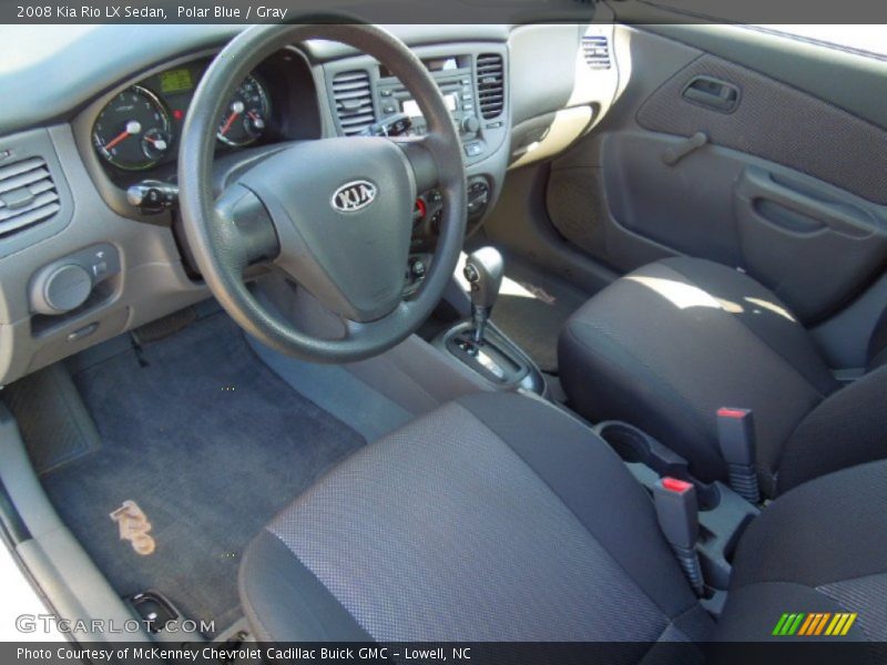 Polar Blue / Gray 2008 Kia Rio LX Sedan