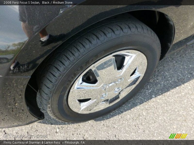 Black / Medium Stone 2008 Ford Focus S Sedan