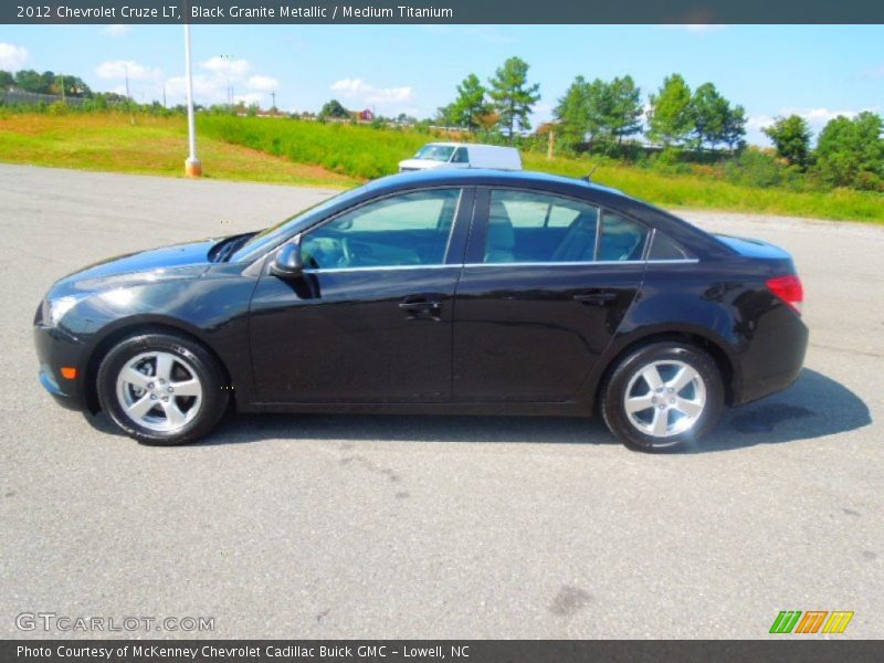 Black Granite Metallic / Medium Titanium 2012 Chevrolet Cruze LT