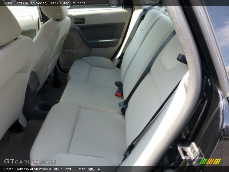 Black / Medium Stone 2008 Ford Focus S Sedan