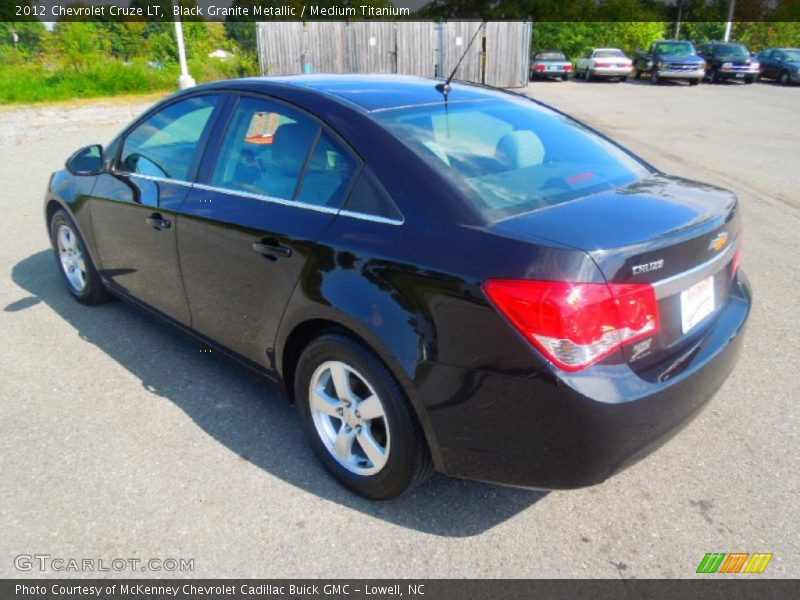 Black Granite Metallic / Medium Titanium 2012 Chevrolet Cruze LT