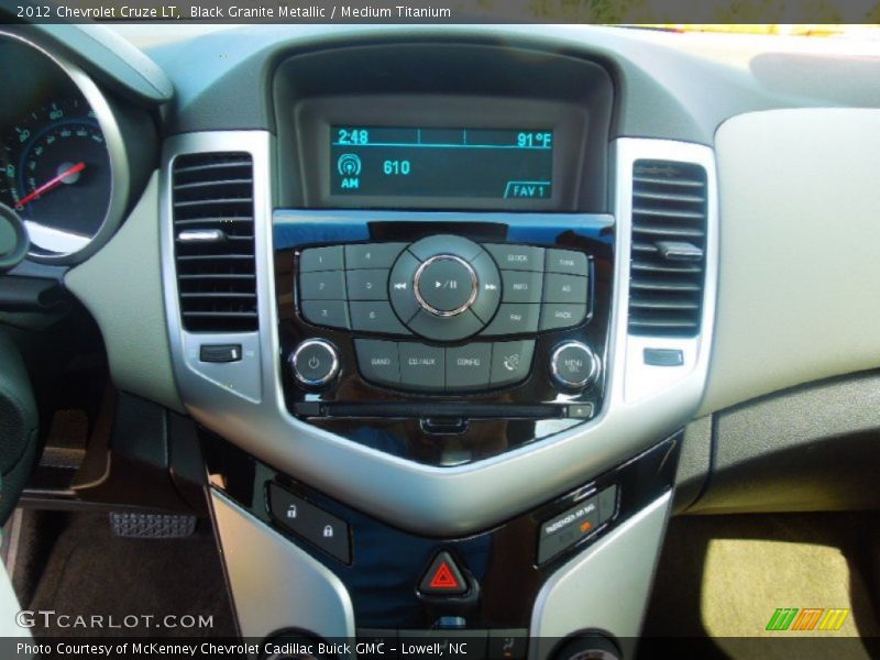 Black Granite Metallic / Medium Titanium 2012 Chevrolet Cruze LT