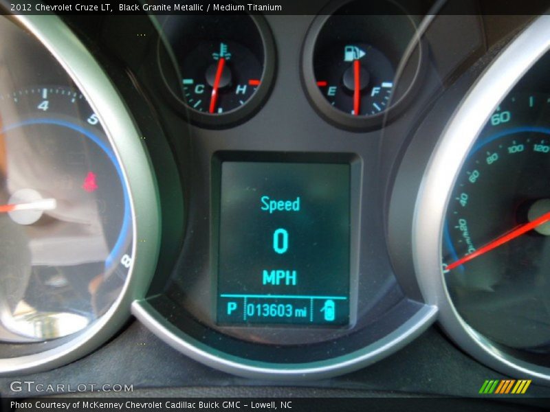 Black Granite Metallic / Medium Titanium 2012 Chevrolet Cruze LT