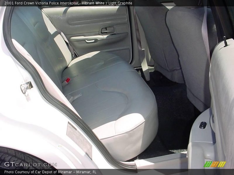 Vibrant White / Light Graphite 2001 Ford Crown Victoria Police Interceptor