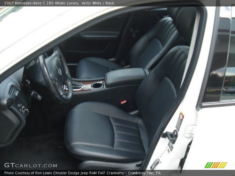 Arctic White / Black 2007 Mercedes-Benz C 280 4Matic Luxury