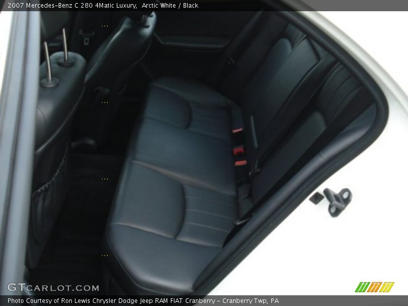 Arctic White / Black 2007 Mercedes-Benz C 280 4Matic Luxury