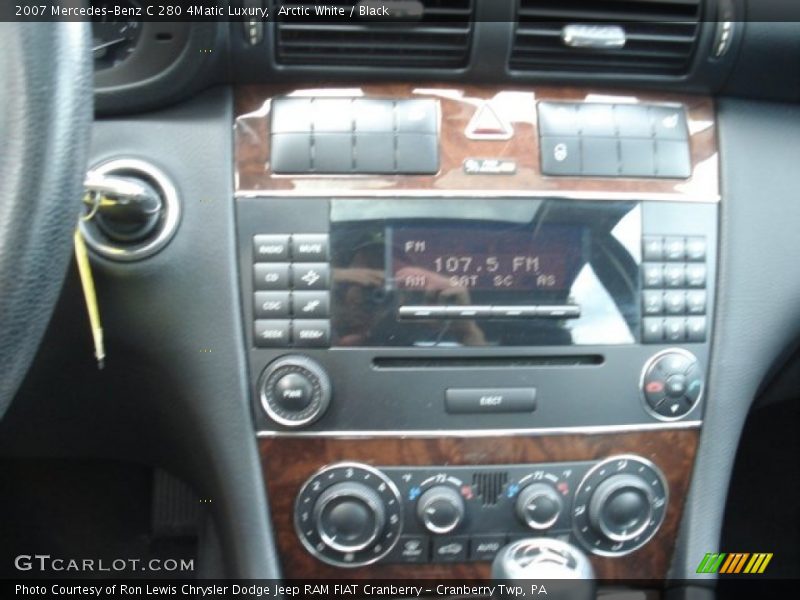 Arctic White / Black 2007 Mercedes-Benz C 280 4Matic Luxury