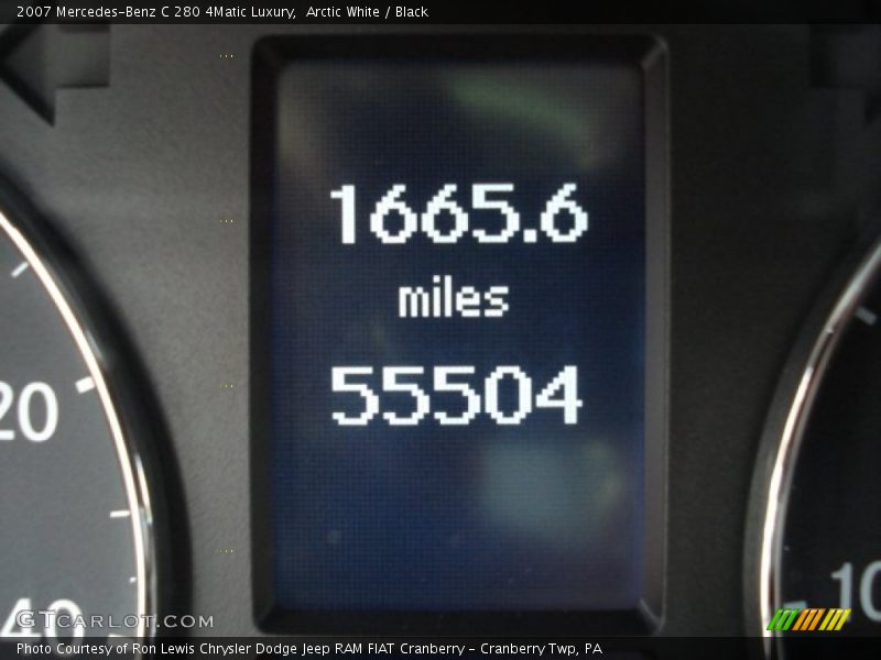 Arctic White / Black 2007 Mercedes-Benz C 280 4Matic Luxury