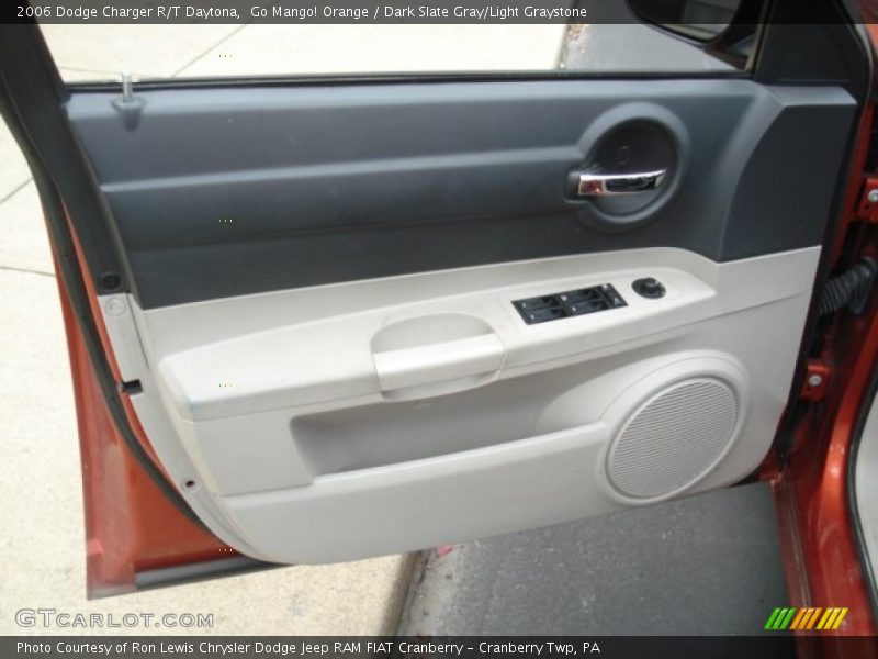 Go Mango! Orange / Dark Slate Gray/Light Graystone 2006 Dodge Charger R/T Daytona