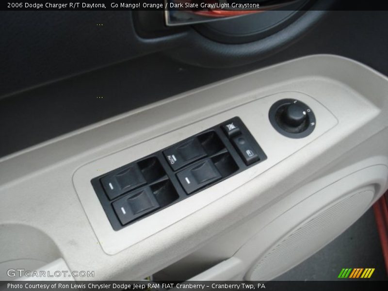 Go Mango! Orange / Dark Slate Gray/Light Graystone 2006 Dodge Charger R/T Daytona