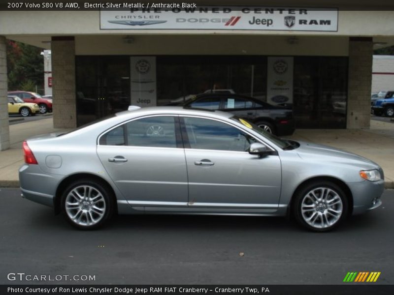 Electric Silver Metallic / Anthracite Black 2007 Volvo S80 V8 AWD