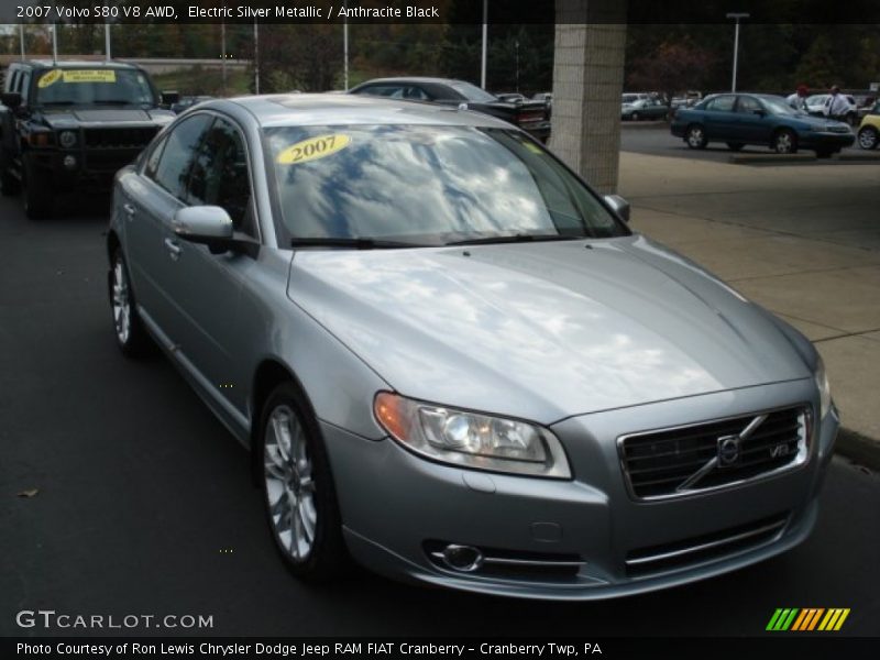 Electric Silver Metallic / Anthracite Black 2007 Volvo S80 V8 AWD