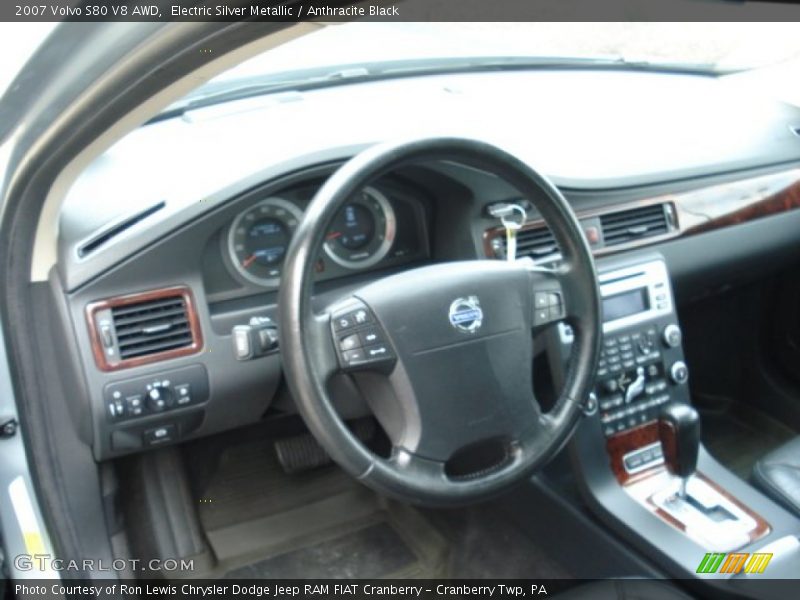 Electric Silver Metallic / Anthracite Black 2007 Volvo S80 V8 AWD