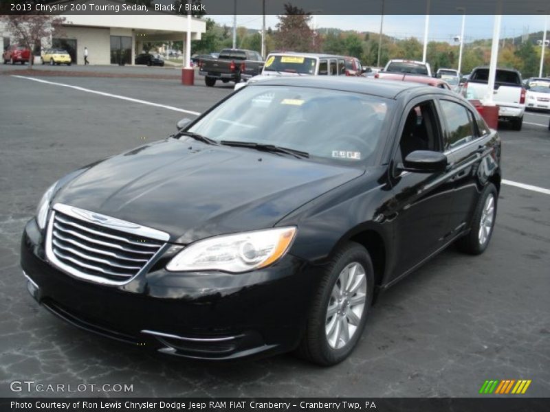 Black / Black 2013 Chrysler 200 Touring Sedan