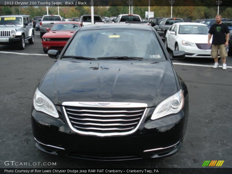 Black / Black 2013 Chrysler 200 Touring Sedan
