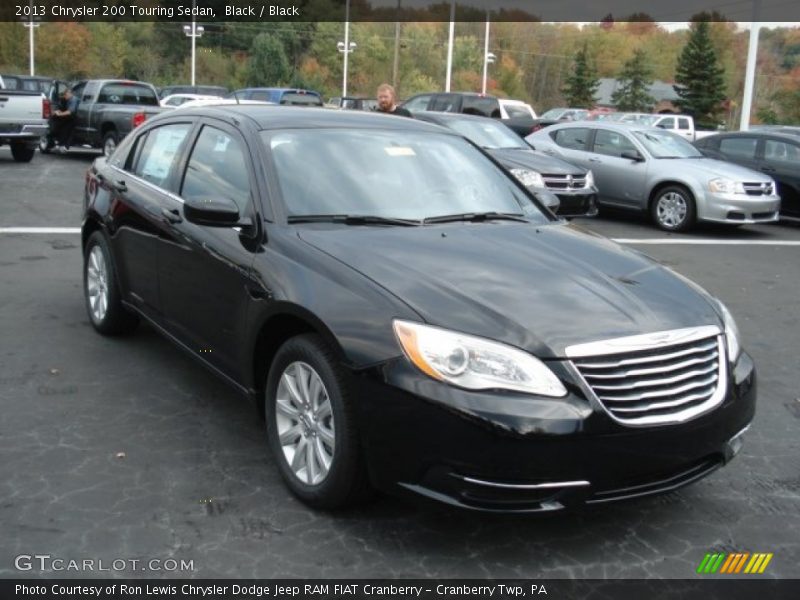 Black / Black 2013 Chrysler 200 Touring Sedan