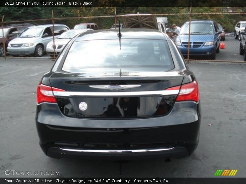 Black / Black 2013 Chrysler 200 Touring Sedan