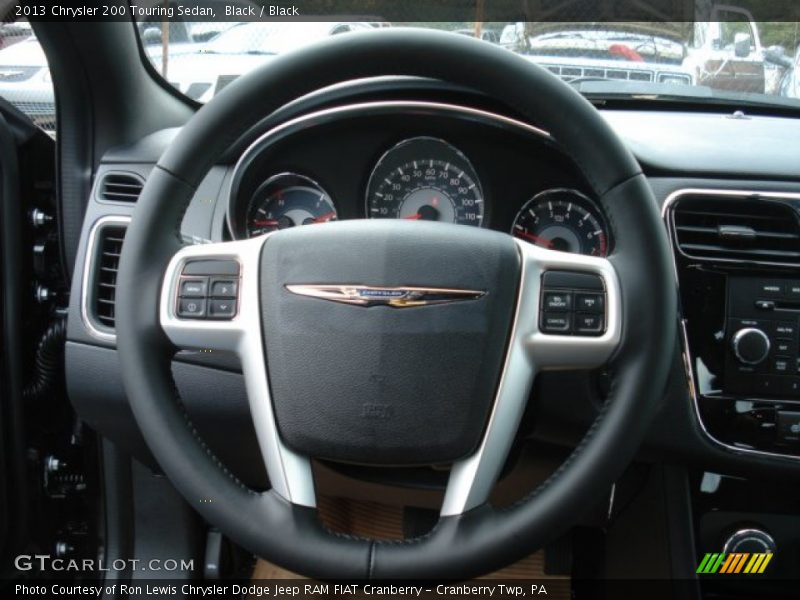 Black / Black 2013 Chrysler 200 Touring Sedan