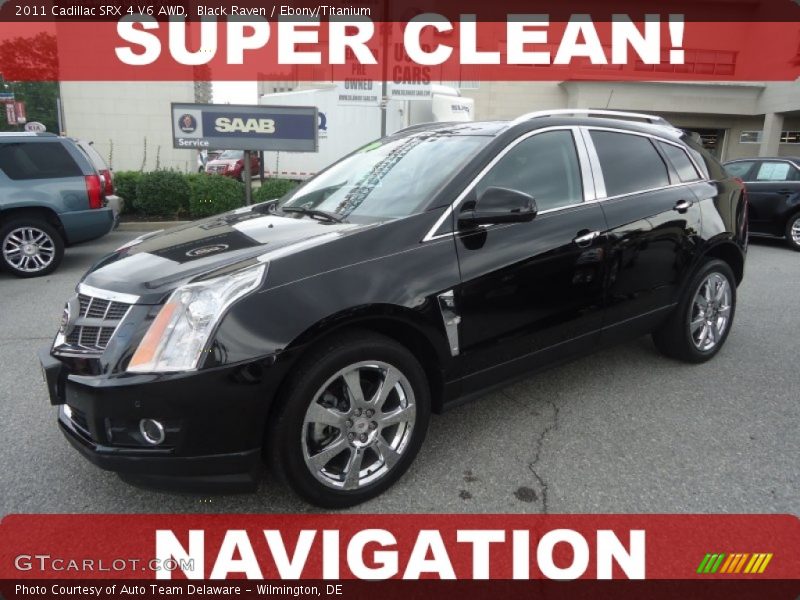 Black Raven / Ebony/Titanium 2011 Cadillac SRX 4 V6 AWD