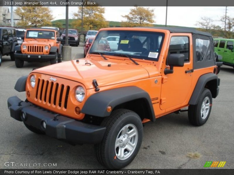 Crush Orange / Black 2013 Jeep Wrangler Sport 4x4
