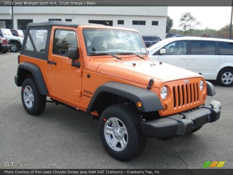 Crush Orange / Black 2013 Jeep Wrangler Sport 4x4