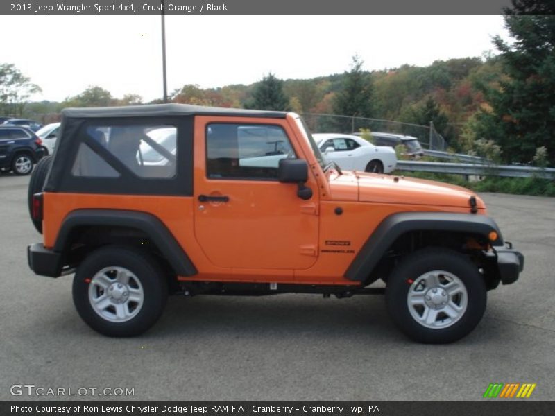 Crush Orange / Black 2013 Jeep Wrangler Sport 4x4