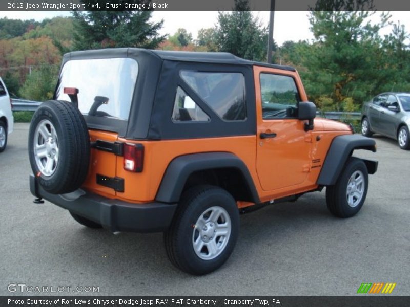Crush Orange / Black 2013 Jeep Wrangler Sport 4x4