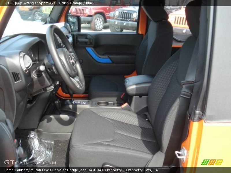Crush Orange / Black 2013 Jeep Wrangler Sport 4x4
