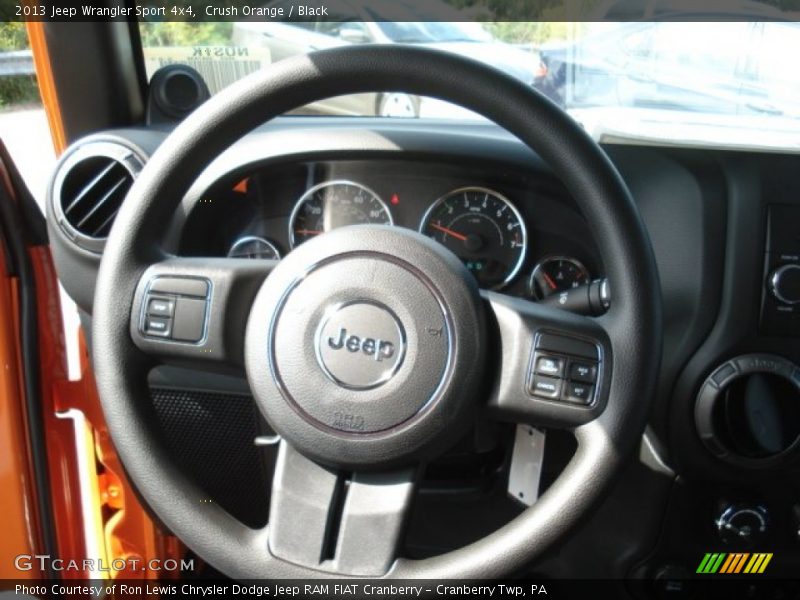 Crush Orange / Black 2013 Jeep Wrangler Sport 4x4