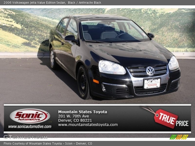 Black / Anthracite Black 2006 Volkswagen Jetta Value Edition Sedan