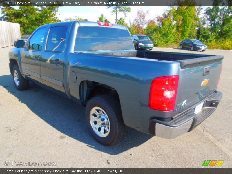 Blue Granite Metallic / Dark Titanium 2012 Chevrolet Silverado 1500 LS Crew Cab