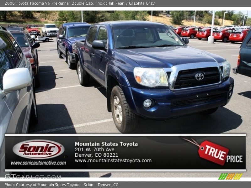 Indigo Ink Pearl / Graphite Gray 2006 Toyota Tacoma V6 PreRunner Double Cab