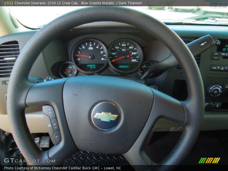 Blue Granite Metallic / Dark Titanium 2012 Chevrolet Silverado 1500 LS Crew Cab