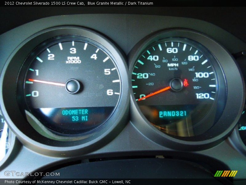Blue Granite Metallic / Dark Titanium 2012 Chevrolet Silverado 1500 LS Crew Cab