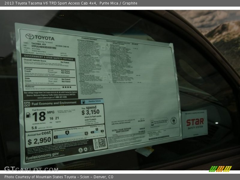 Pyrite Mica / Graphite 2013 Toyota Tacoma V6 TRD Sport Access Cab 4x4