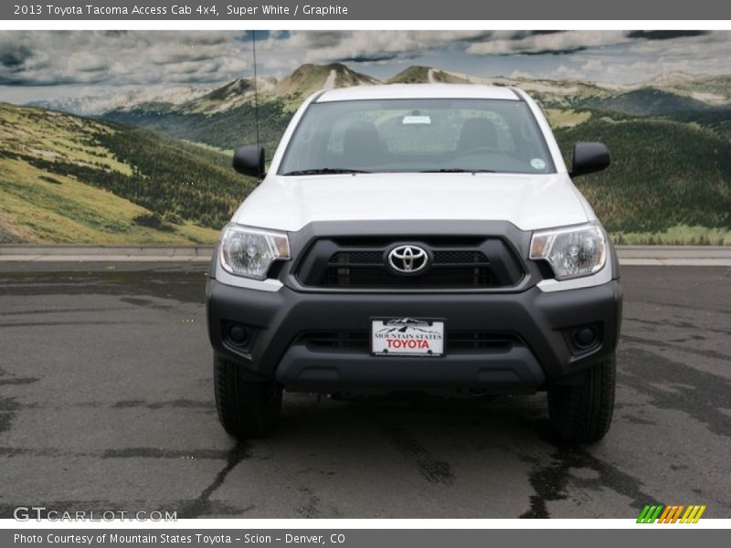 Super White / Graphite 2013 Toyota Tacoma Access Cab 4x4