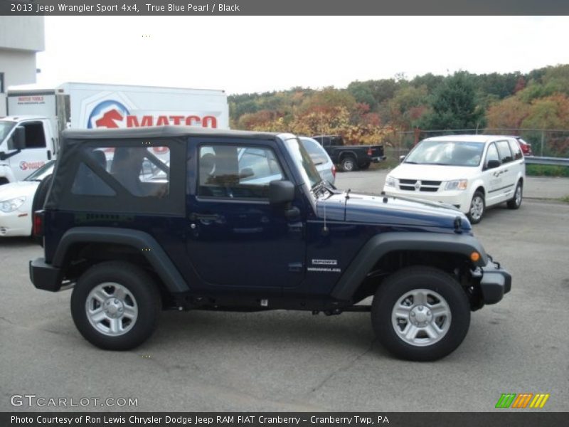 True Blue Pearl / Black 2013 Jeep Wrangler Sport 4x4